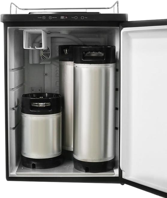 TWELVETAP- 4 Keg Capacity beer dispenser-Double Tap Stainless Steel Kegerator-Designed for Homebrewers