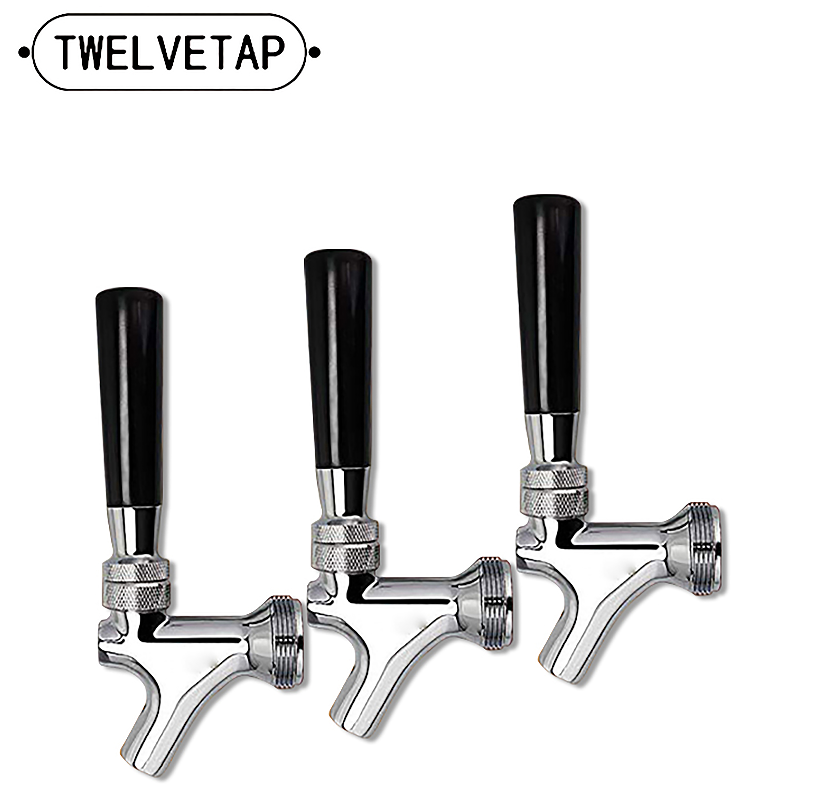 TWELVETAP Stainless Steel  Beer Tap for Keg Tap Tower Beer Shank & Kegerator Beer Faucet Classic Beer Dispensing Tap Standard Faucet Tap
