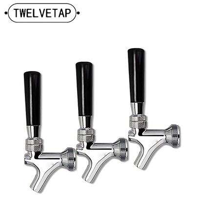 TWELVETAP Stainless Steel  Beer Tap for Keg Tap Tower Beer Shank & Kegerator Beer Faucet Classic Beer Dispensing Tap Standard Faucet Tap