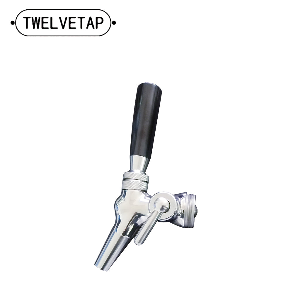 TWELVETAP Adjustable Peace Tap Stainless Steel  Beer Tap for Keg Tap Tower Beer Shank & Kegerator Beer Faucet Classic Beer Dispensing Tap Standard Faucet Tap
