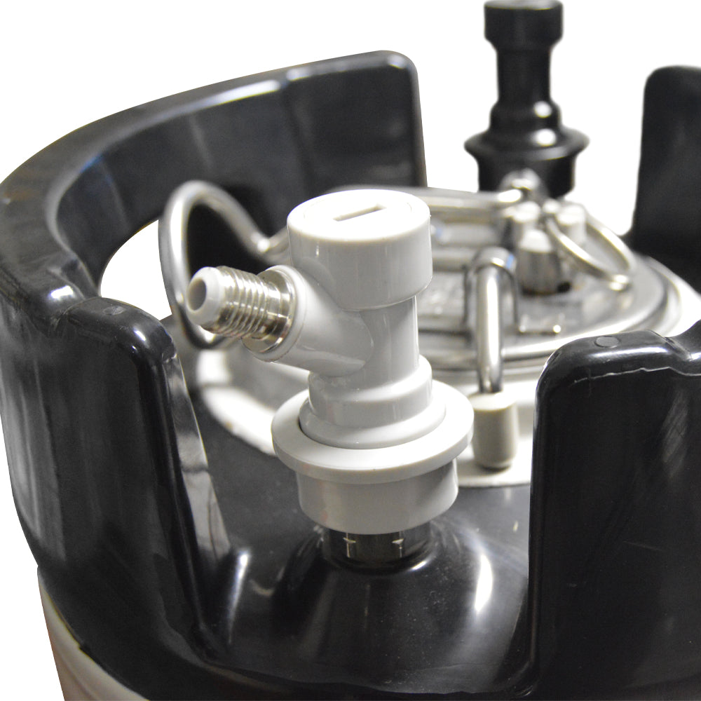 TWELVETAP 1 Pairs Ball Lock Keg Quick Disconnect Set With 2PCS 7/16-20UNF thread,Ball Lock Quick Disconnect 3/8