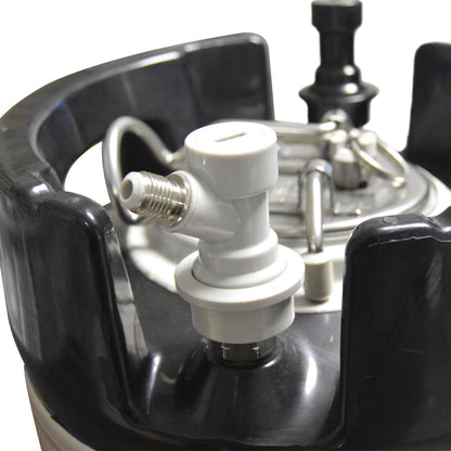 TWELVETAP 1 Pairs Ball Lock Keg Quick Disconnect Set With 2PCS 7/16-20UNF thread,Ball Lock Quick Disconnect 3/8