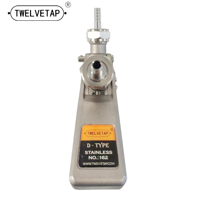 TWELVETAP All Stainless Steel 304 D Type Beer Coupler,Beer Barrel Coupler, G5/8 D Type Keg Coupler, Coupler With Relief Valve Brewing Accessory