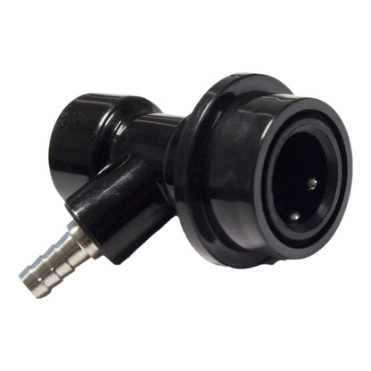 TWELVETAP 1 Pair Ball Lock keg couplers Barb Gas&Liquid Beer Quick Disconnects Sets Black for Liquid,Gray for Gas