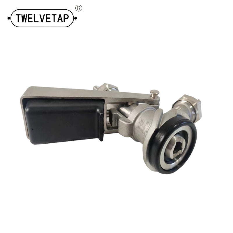 TWELVETAP All Stainless Steel 304 D Type Beer Coupler,Beer Barrel Coupler, G5/8 D Type Keg Coupler, Coupler With Relief Valve Brewing Accessory